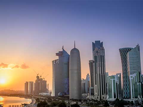 Doha city in Qatar