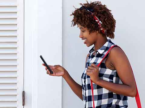 African consumer on phone, African voice over agency