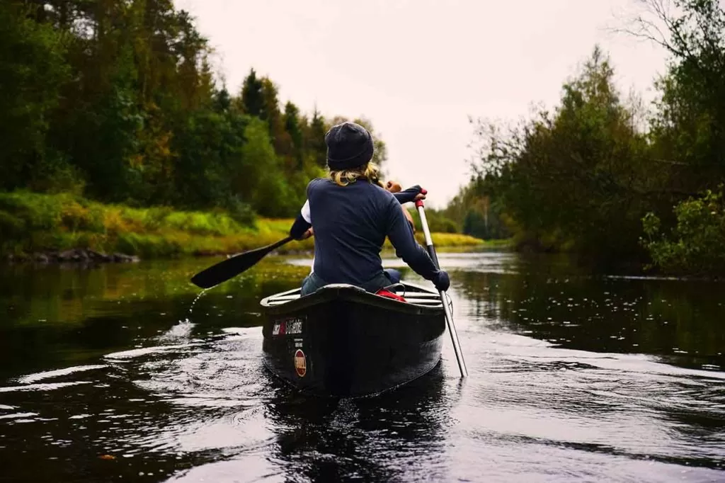 Swedish Voice Actor taking a break in rowing boat.